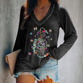 Colorful Butterflies Printed Women's T-shirt