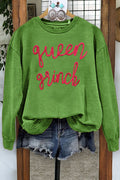 Classic Grinch Thread Print Sweatshirt