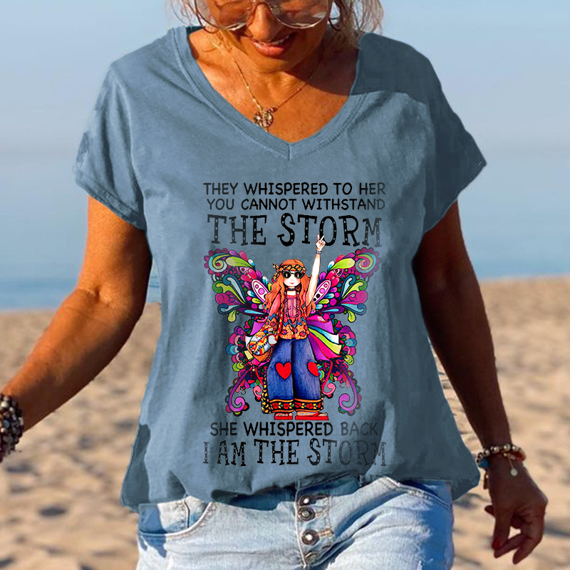 She Whispered Back I Am The Storm Butterfly Graphic Tees