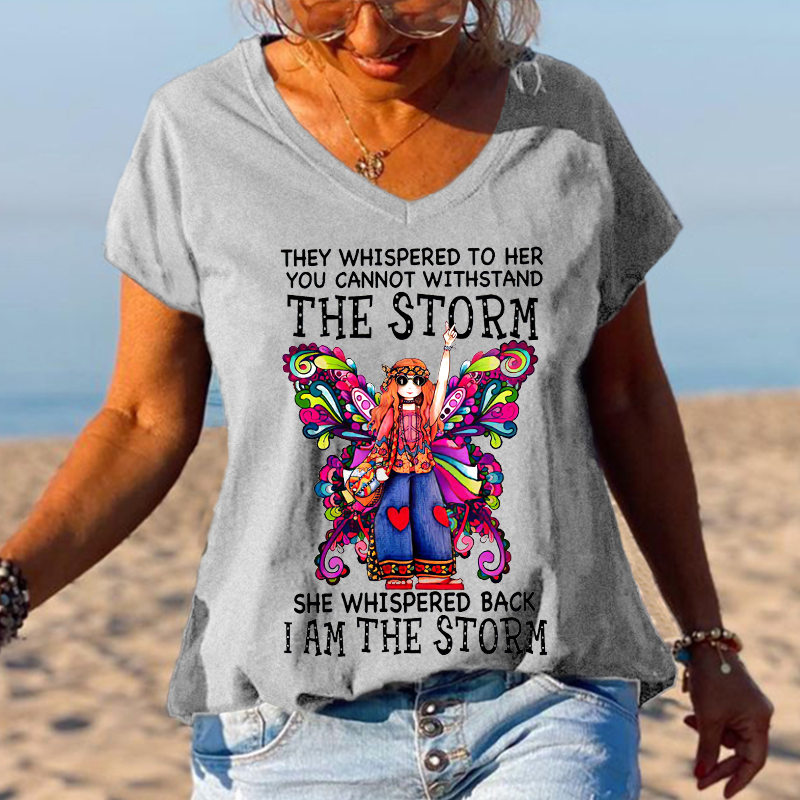 She Whispered Back I Am The Storm Butterfly Graphic Tees