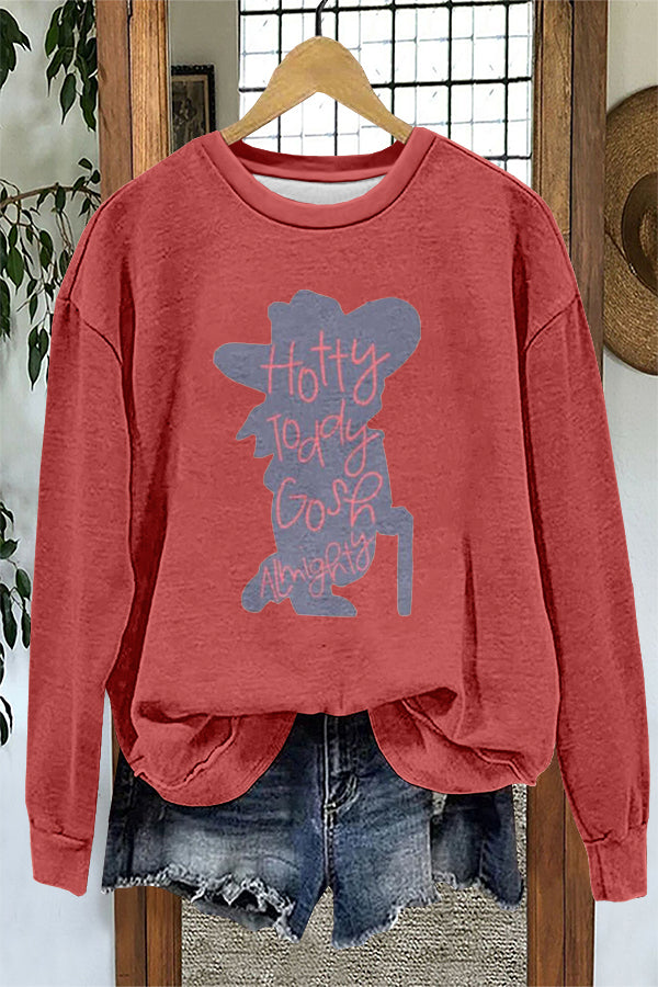 Cute Hotty Toddy Gameday Ole Miss Print Sweatshirt