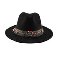 Autunm Vintage Ethnic Embellishment Women Fur-felt Hat Top hat