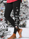 Let It Snow Print Women's Leggings