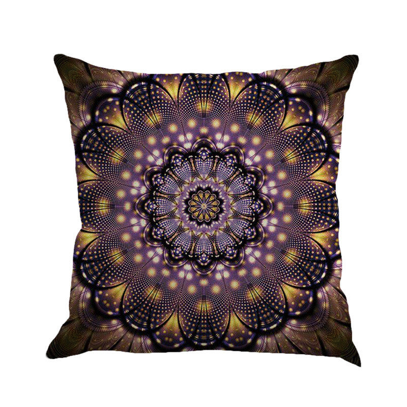 Vintage Mandala Floral Printed Cushion Pillowcase