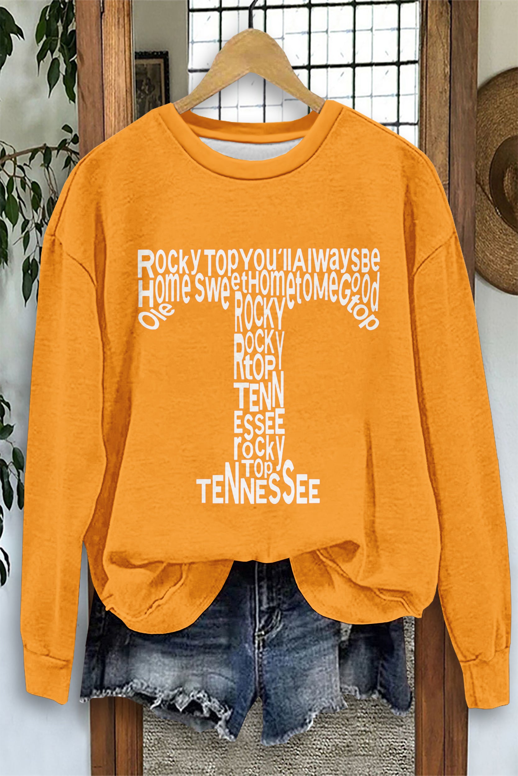 Chic Gameday Tennessee Vols Print Sweatshirt