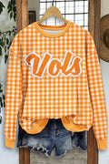 Game Day Tennessee Vols Plaid Print Sweatshirt