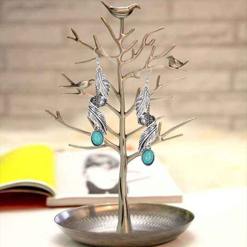 Fashion bohemian turquoise ladies earrings