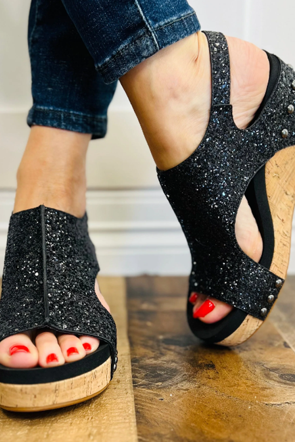 Glitter Slingback Wdeg Shoes
