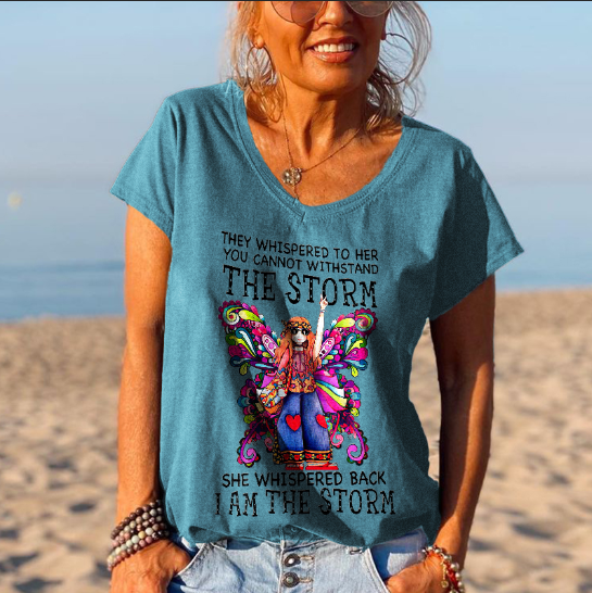 She Whispered Back I Am The Storm Butterfly Graphic Tees