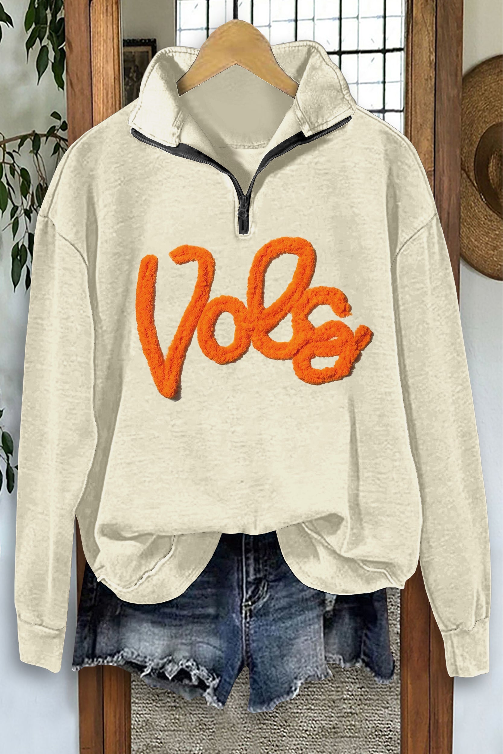 Classic Tennessee Vols Game Day Print Zip-Up Sweatshirt