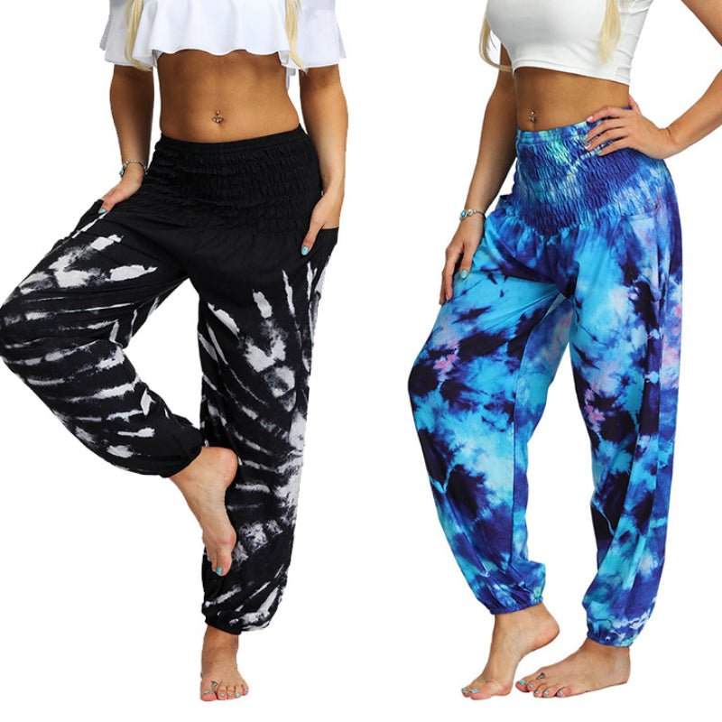 Bohemian Style Tie-dye Cozy Casual Pants