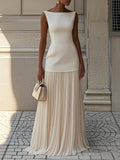 Klara™ | Sleeveless Pleated Maxi Dress