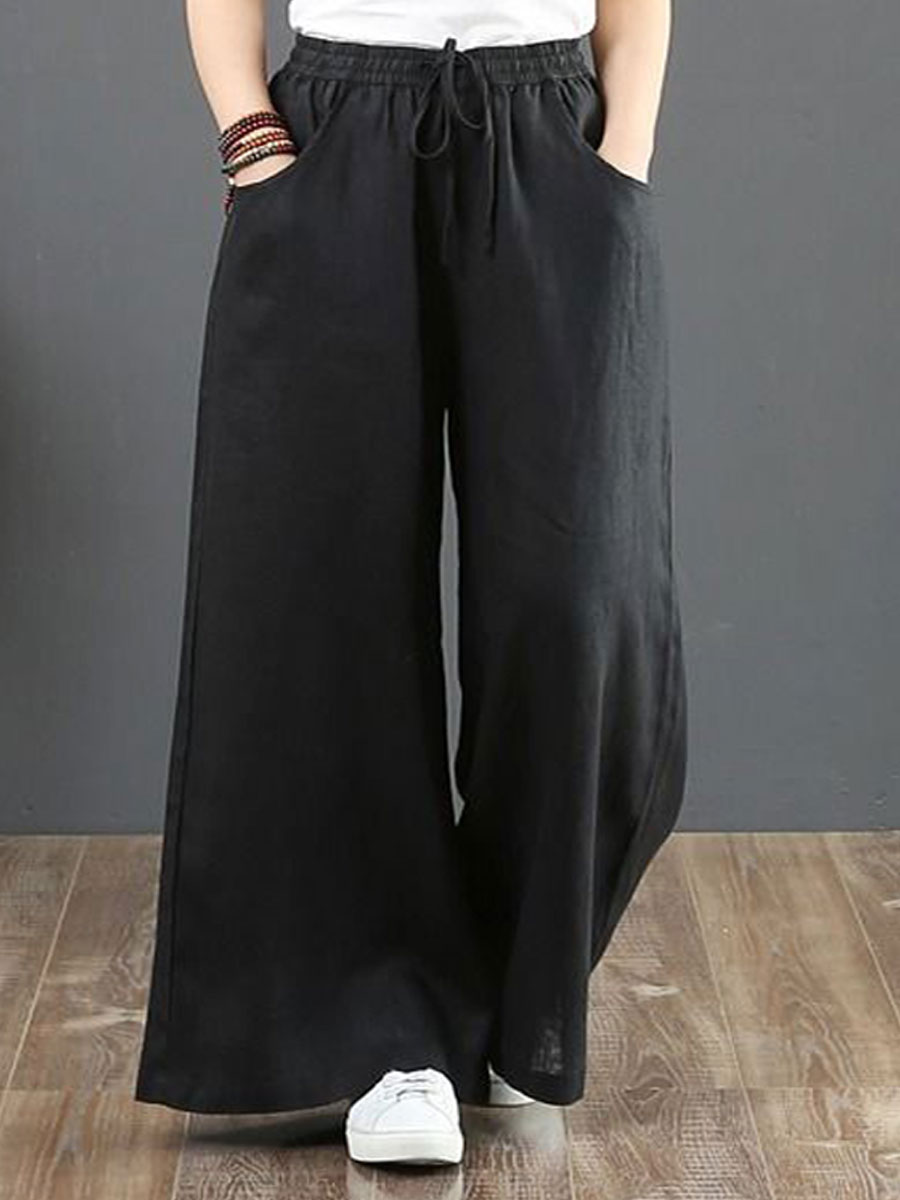 Literary Cotton Linen Women's  Loose Pants