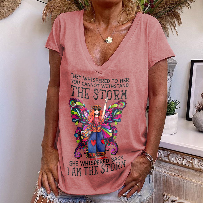 She Whispered Back I Am The Storm Butterfly Graphic Tees