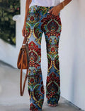Women's Casual Ethnic Floral Jeans