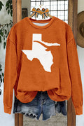 Unique Texas Longhorn Football Gameday Print Sweatshirt