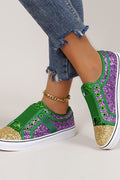 Colorful Sequin Mardi Gras Sneakers