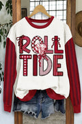 Cute Game Day Red and White Elephant Sweatshirt
