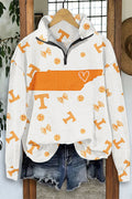 Game Day Tennessee Vols Map Print Zip-Up Sweatshirt