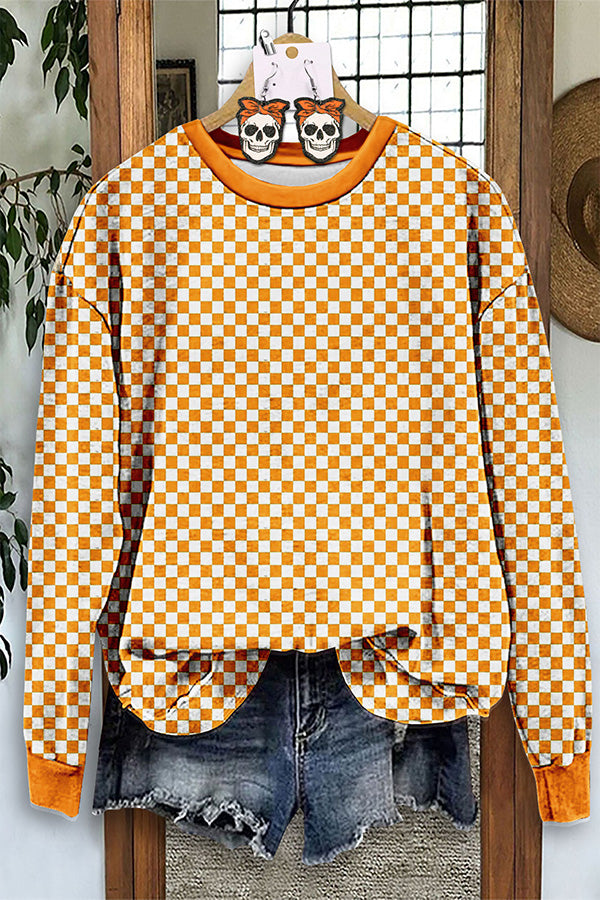 Tennessee Orange Pattern Print Sweatshirt