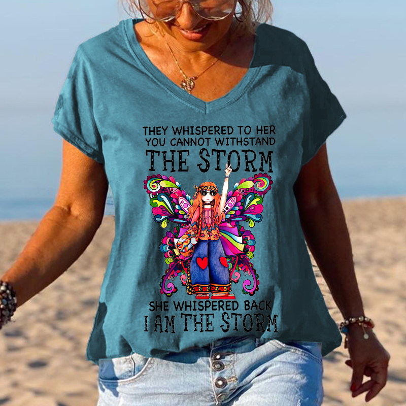 She Whispered Back I Am The Storm Butterfly Graphic Tees