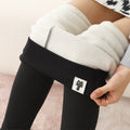 Small feet lamb velvet leggings women's plus velvet thickened hip warm kitten pencil pants