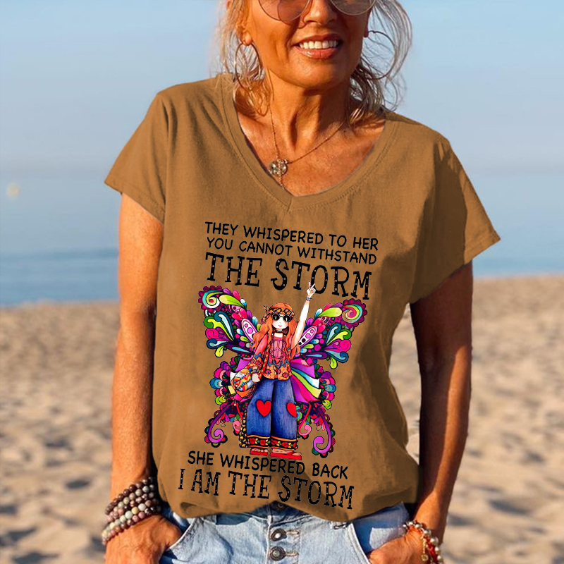 She Whispered Back I Am The Storm Butterfly Graphic Tees