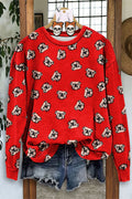 Classic Bulldog Print Sweatshirt